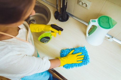 Refreshing a living room sofa with upholstery cleaning