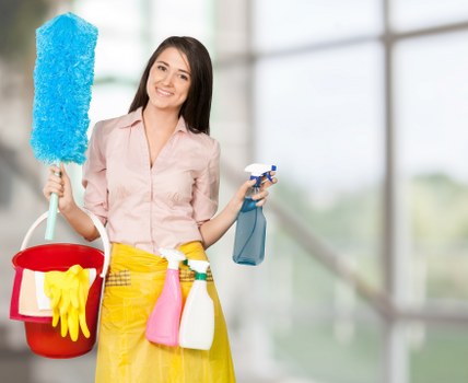 Professional cleaning process being carried out on a carpet